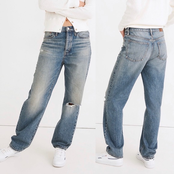 Madewell The Dadjean Duane Wash Ripped Edition Dad Jeans 90s Vintage Inspired 27 - Picture 5 of 16